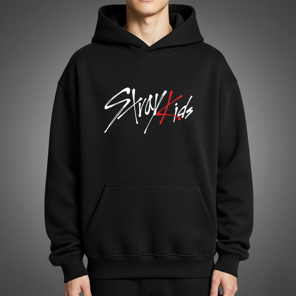 StrayKids Combination Support Sweatshirt Pullover Hoodie for Men and Women Autumn and Winter K-style Fashion Loose Outwear