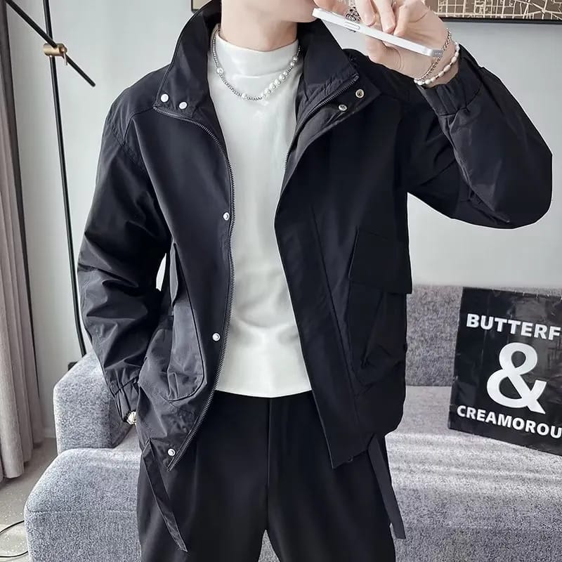 Men's overcoat autumn and winter 2025 new men's tide brand pliatai explosions jacket